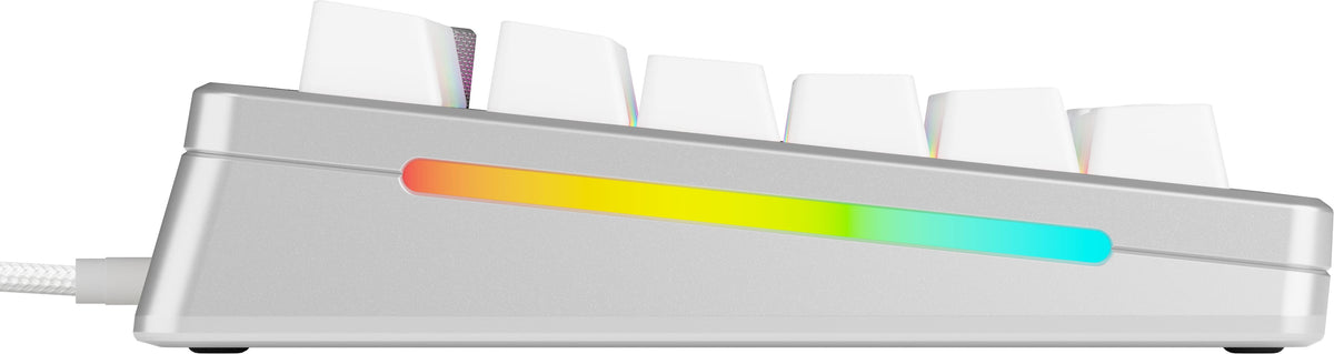 Glorious - GMMK 3 PRO HE 75% Wired Hall-Effect Linear Switch Gaming Keyboard with Rapid Trigger and Adjustable Actuation - Silver