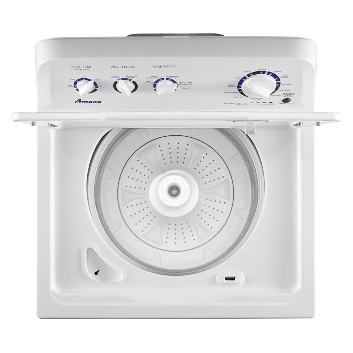 Amana - 3.8 Cu. Ft. High Efficiency Top Load Washer with with High-Efficiency Agitator - White