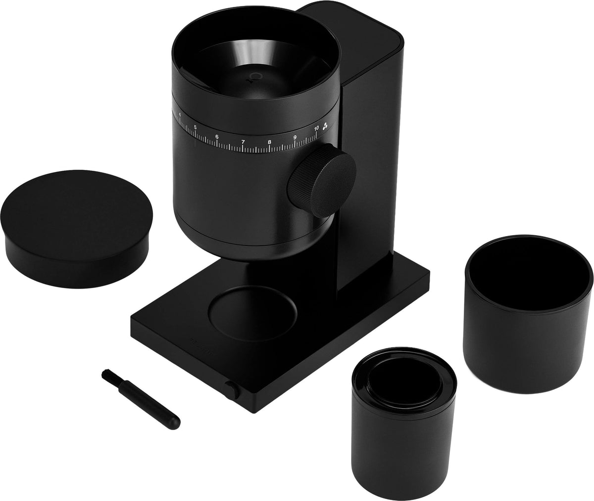 Fellow - Opus 2 Conical Burr Grinder for Coffee & Espresso with Stepless control & Automatic Stop - Matte Black