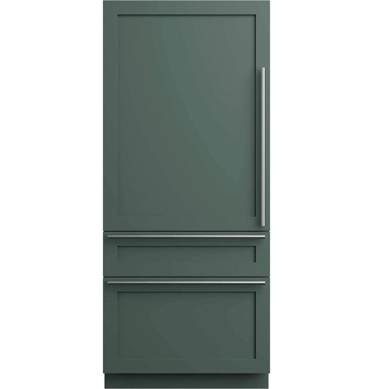 Café - 36 in. Wide 20.1 Cu. Ft. Smart Integrated Bottom-Freezer Built-In Counter-Depth Refrigerator - Left Swing - Custom Panel Ready
