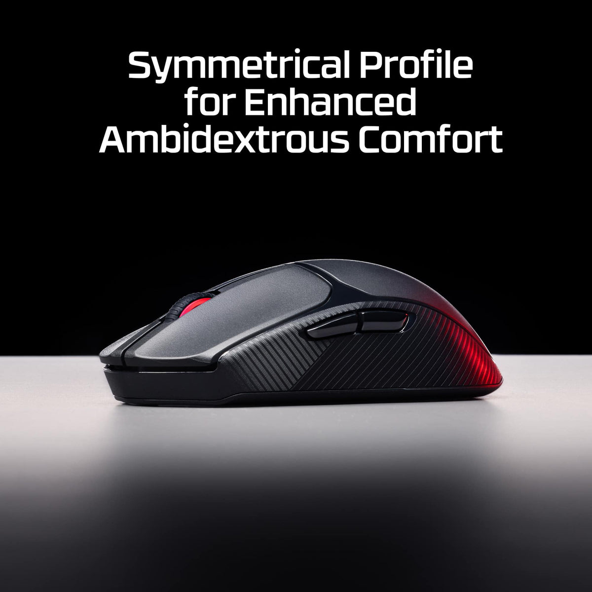 HyperX - Pulsefire Fuse Lightweight Wireless Optical Gaming Mouse with RGB Lighting - Wireless - Black