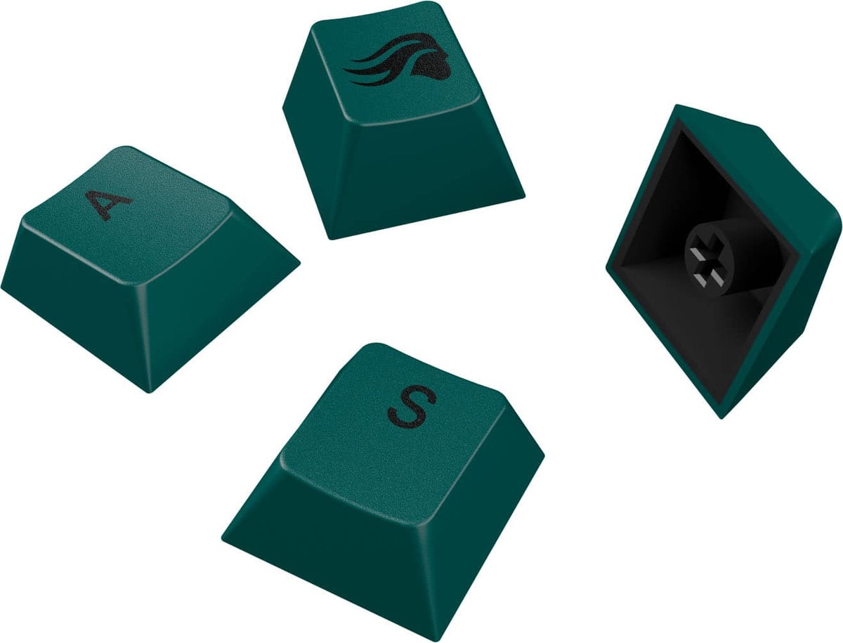 Glorious - GPBT Basics Universal Keycap Set Compatible with Most 100% 85% 80% TKL 60% Compact 75% Mechanical Keyboards - Totem Green