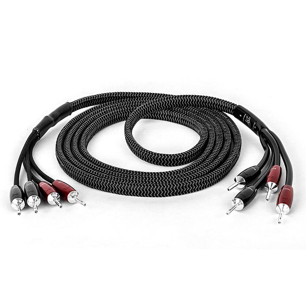 AudioQuest - Rocket 44 10' Single BiAmp Speaker Cable with Banana > Banana - Silver on Black