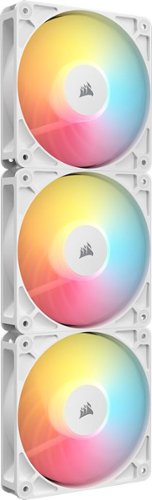 CORSAIR - RS120-R ARGB 120mm PWM Reverse Case Fans Triple Pack - White