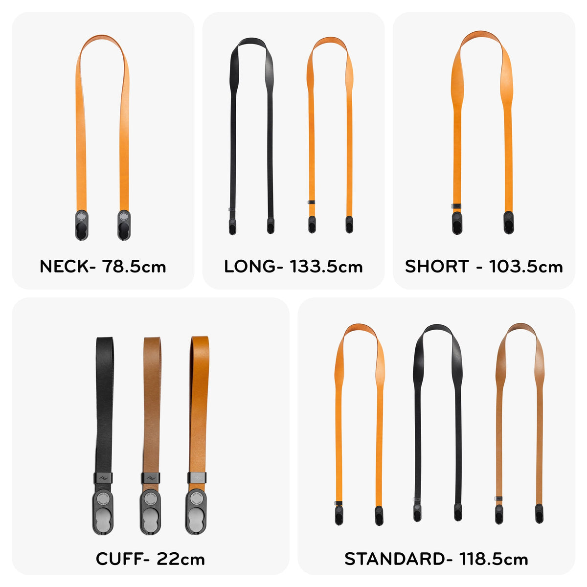 Peak Design - Form Leather Camera Strap Standard - Black