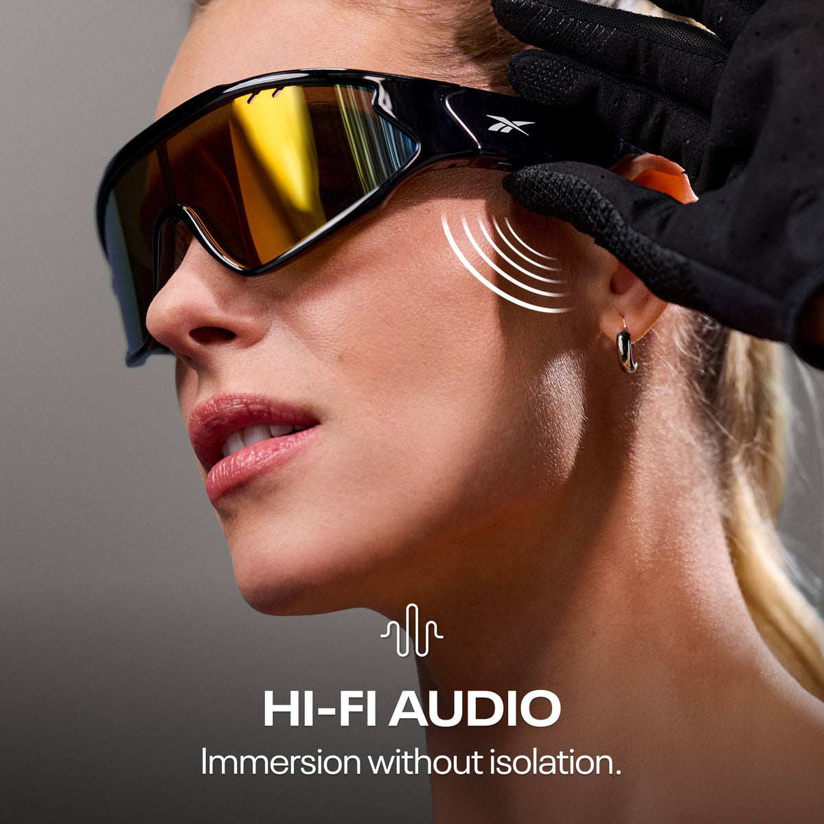 Reebok Voltage Smart Eyewear Powered by Lucyd - Black/Red