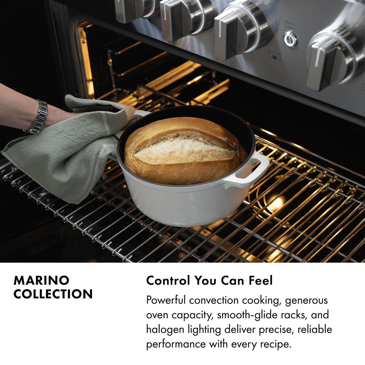 ZLINE - 48 in. 6.7 cu. ft. Marino Dual Fuel Freestanding Range with 6 Gas Burners in Satin Stainless Steel & White Matte Doors - Satin Stainless Steel