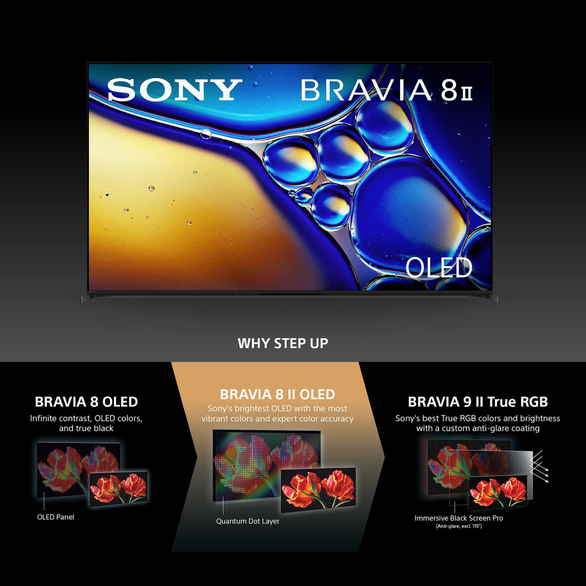 Sony - 55" Class BRAVIA 8 II OLED 4K UHD Smart Google TV with Gemini (2025)