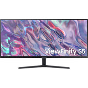 Samsung - ViewFinity 34\" S5 (S50GC) UWQHD 100Hz AMD FreeSync HDR10 Monitor (HDMI, DisplayPort) - Black
