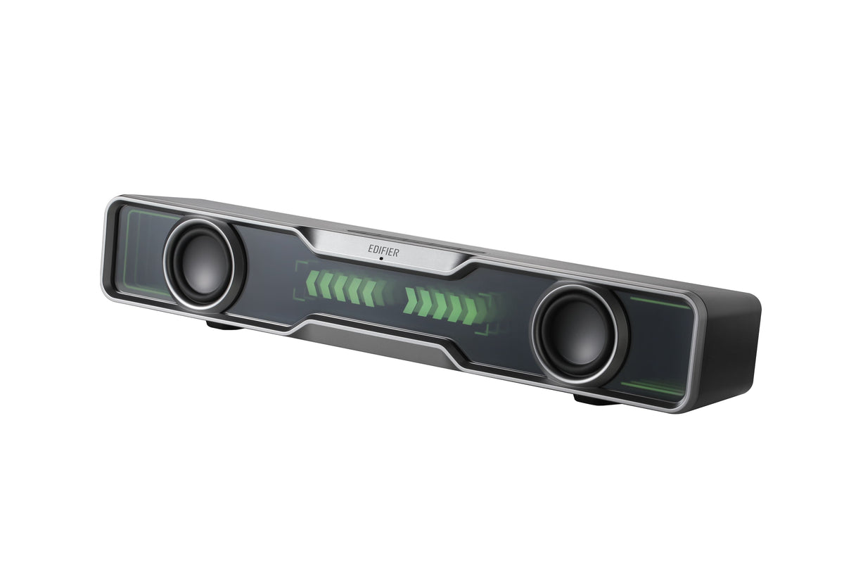 Edifier - QS30 2.0 Bluetooth Gaming Soundbar with Halo Lighting (1-Piece) - Black