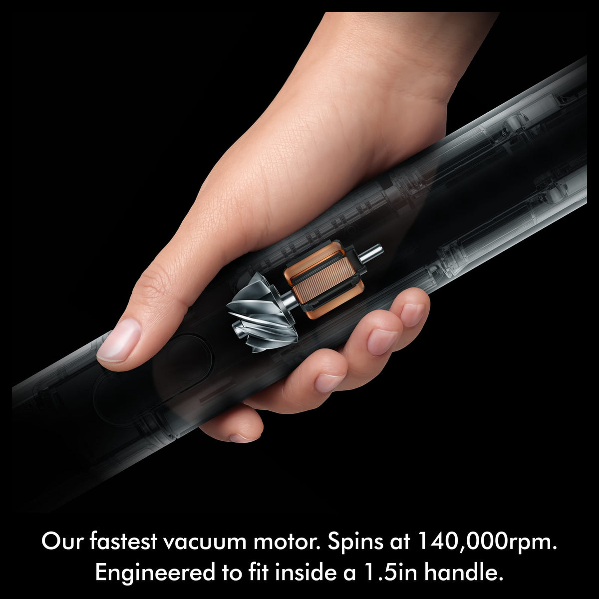Dyson - PencilVac Fluffycones Cordless Vacuum - Black/Black