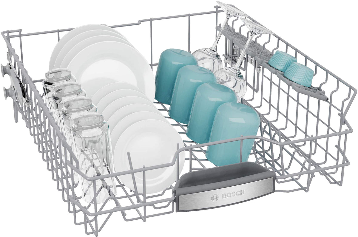 Bosch - 500 Series 24" Top Control Smart Built-In Stainless Steel Tub Dishwasher with 3rd Rack and AutoAir, 44 dBA - Stainless Steel