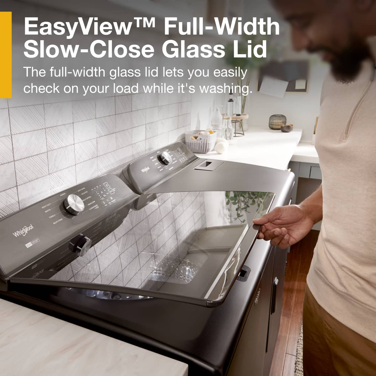 Whirlpool - 5.3 Cu. Ft. High Efficiency Top Load Washer with 2 in 1 Removable Agitator - Volcano Black