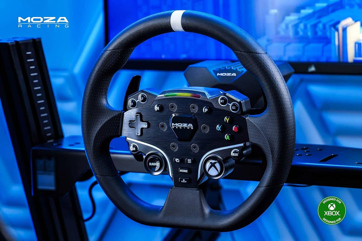 Moza Racing - ESX Sim Racing Steering Wheel for Xbox One, Xbox Series X|S, and Windows - Black