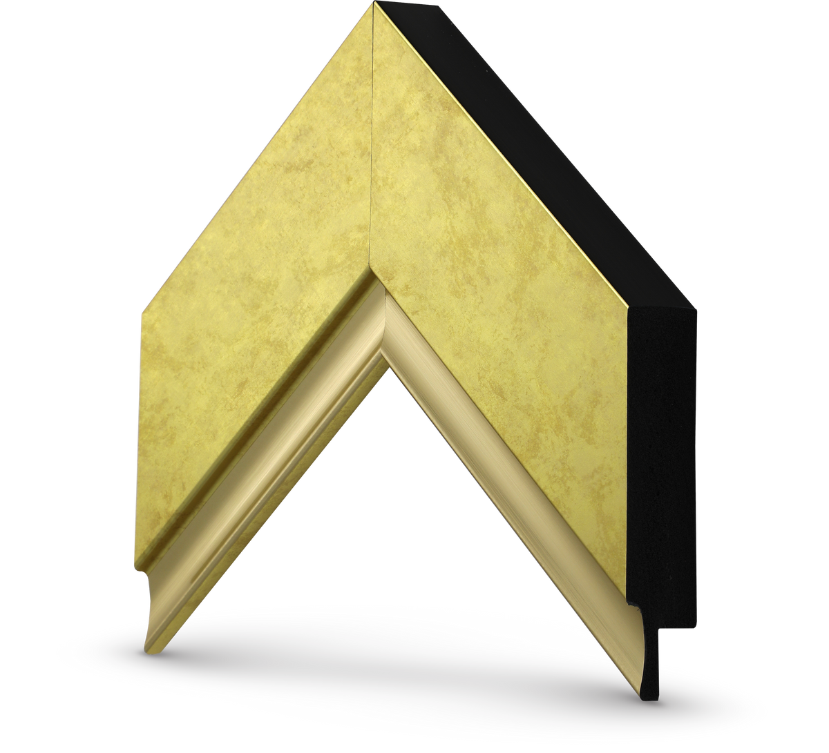 Deco TV Frames - Premiere Bezel for Samsung The Frame and Frame Pro TV - Contemporary Gold