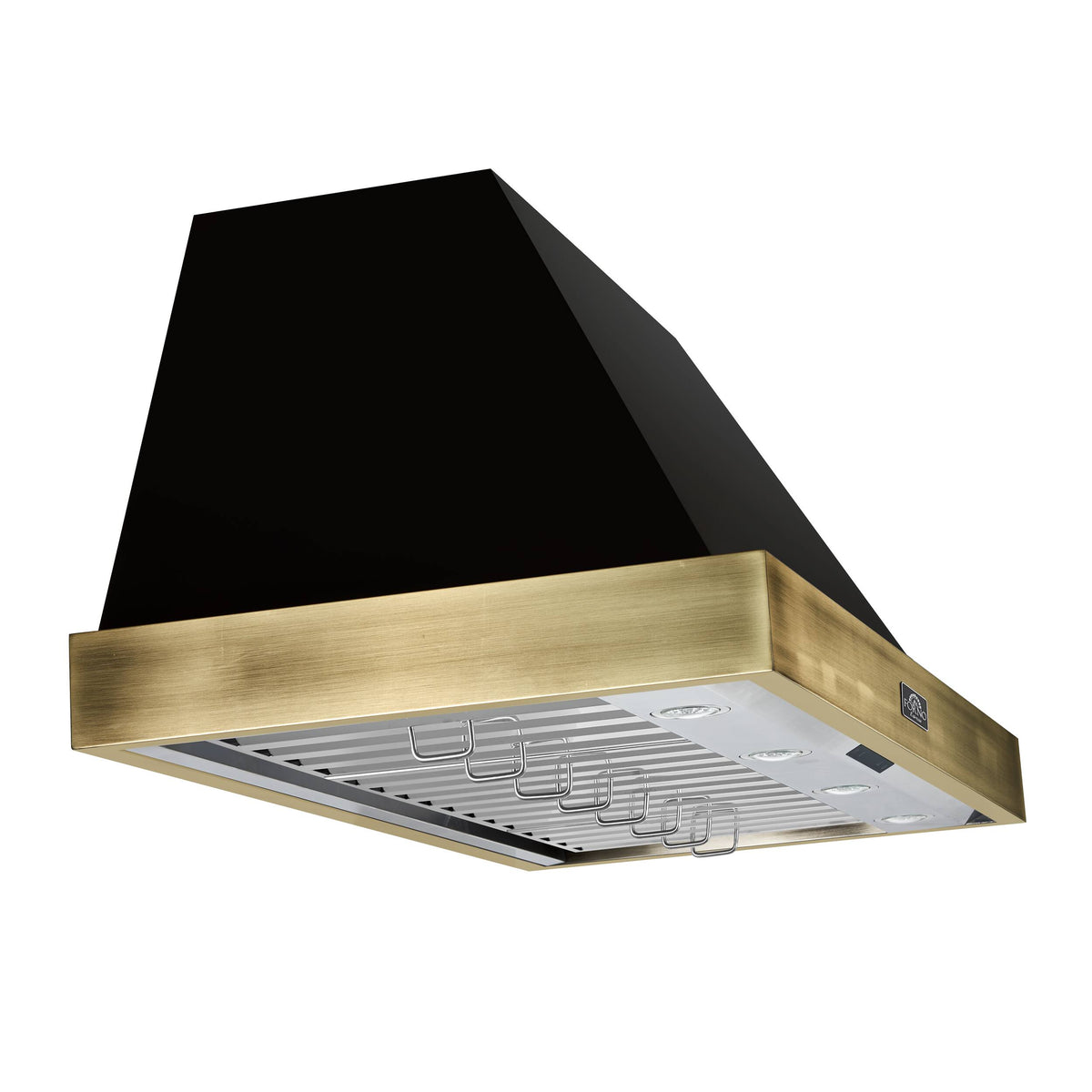 Forno Appliances - 48 inches - Externally Vented - Wall Range Hood - Black