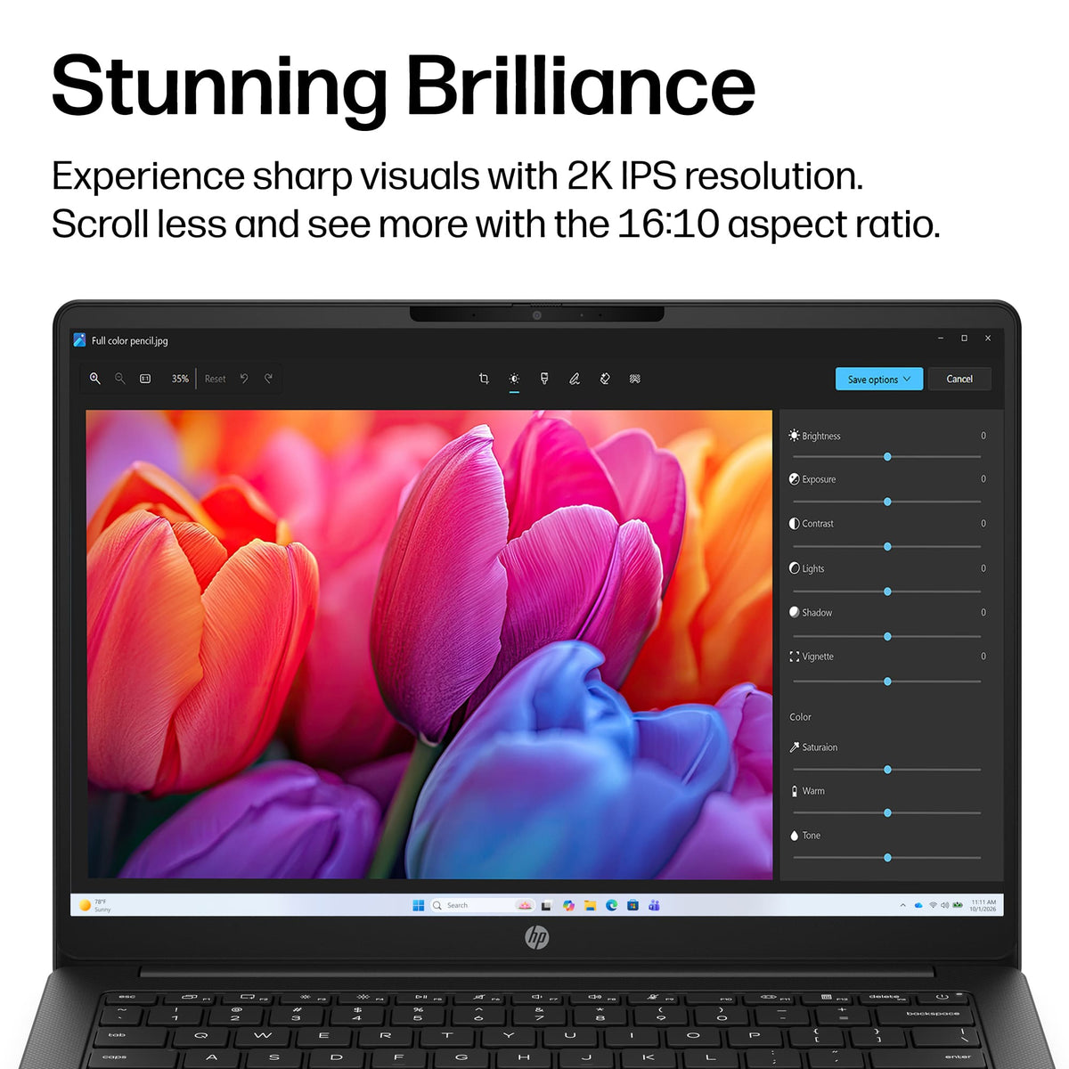 HP - OmniBook 3 - 14" 2K Touchscreen Laptop - Intel Core 3 304 (2026) - 8GB Memory - 128GB UFS - Jet Black