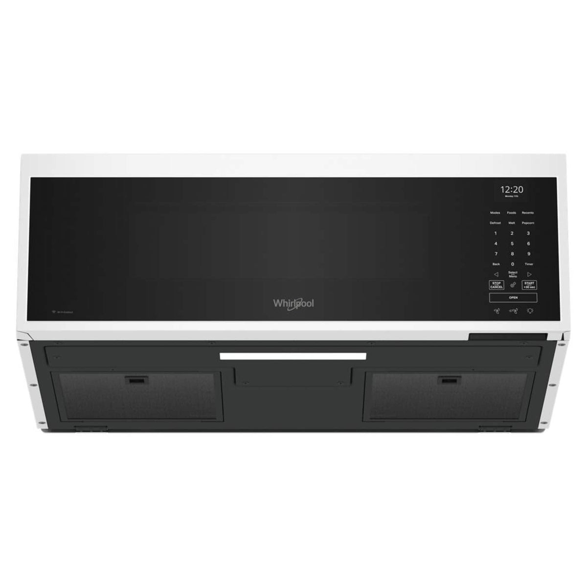 Whirlpool - 1.1 Cu. Ft. Over the Range Microwave with Sensor Cooking and 1800-Watts Cooking Power - White