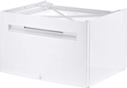 Dryer Laundry Pedestal with Storage Drawer for Bosch Dryer - White