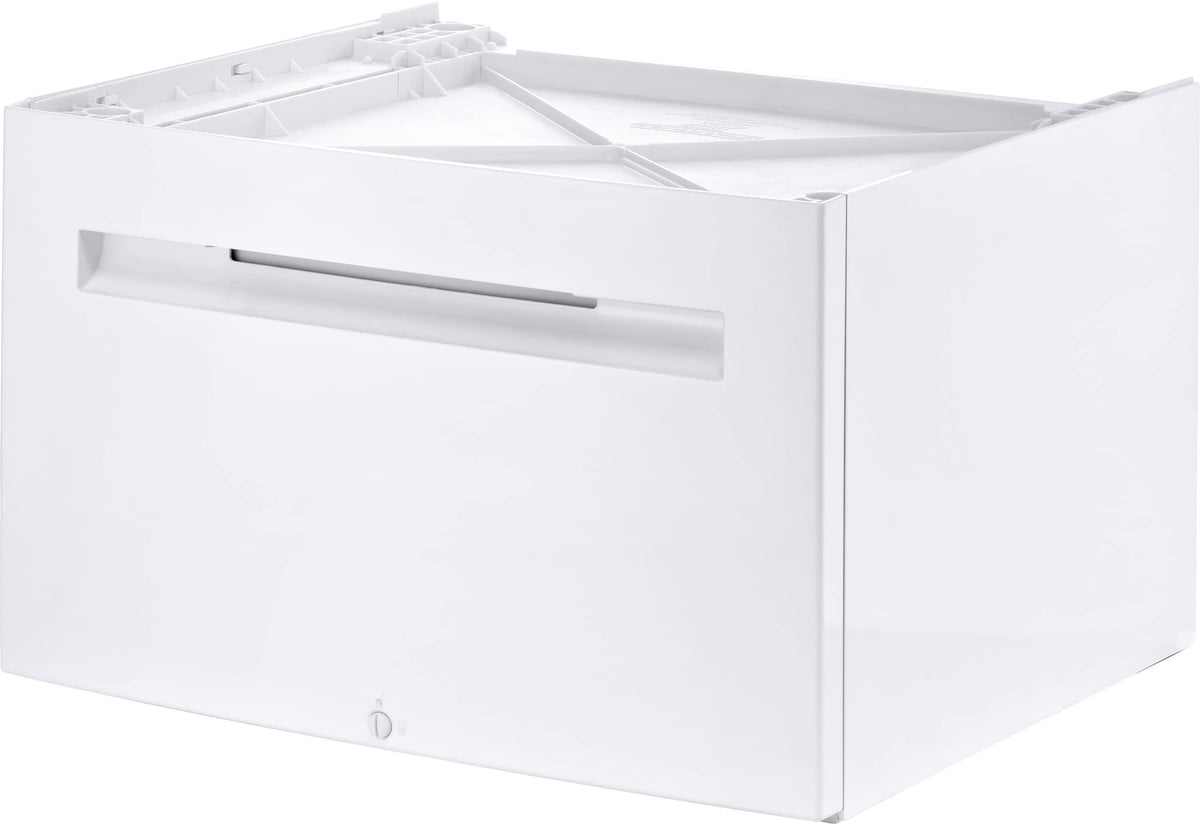Dryer Laundry Pedestal with Storage Drawer for Bosch Dryer - White