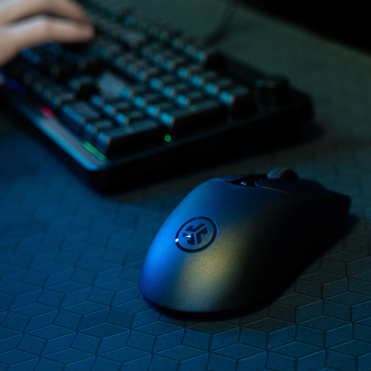 JLab - Nightfall Wireless Gaming Mouse - Wireless - Black