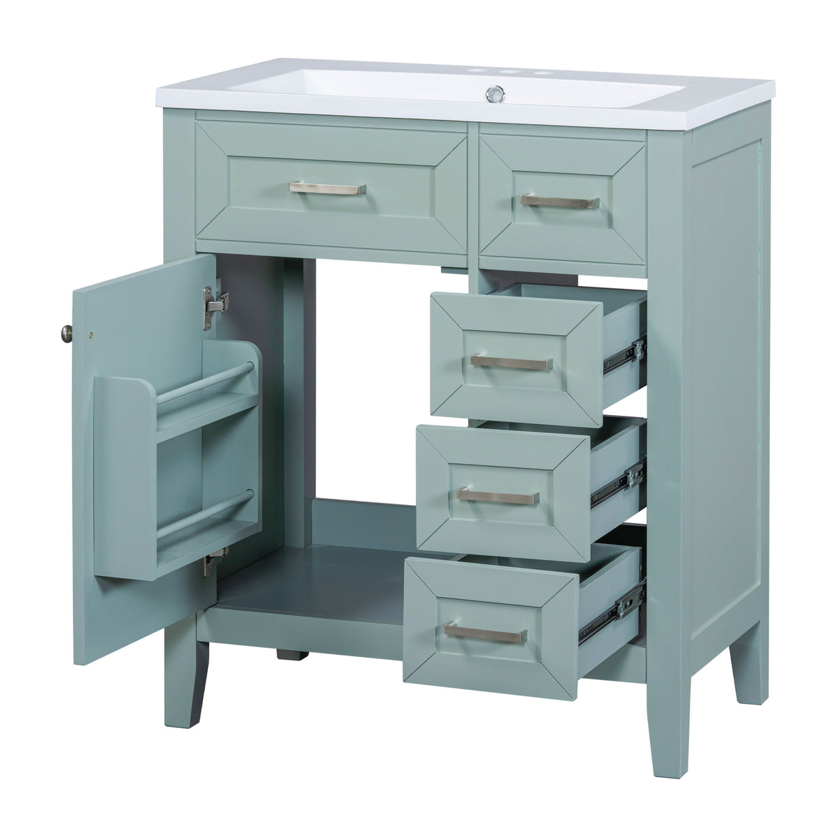 Mueble de baño moderno con lavabo incluido, 3 cajones
