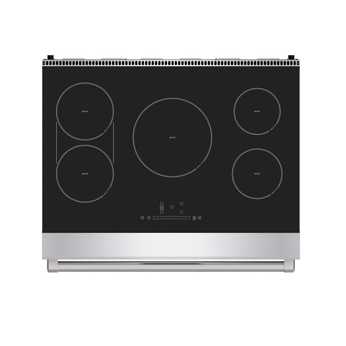 Thor Kitchen - 6 Cu Ft. Freestanding Induction Range with Air Fry - Stainless Steel