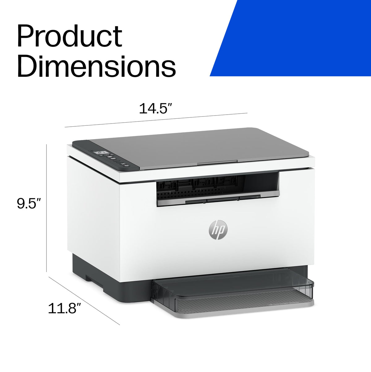 HP - LaserJet MFP M246dw Wireless Black-and-White All-in-One Laser Printer, Scanner, Copier, AI-Enabled - White