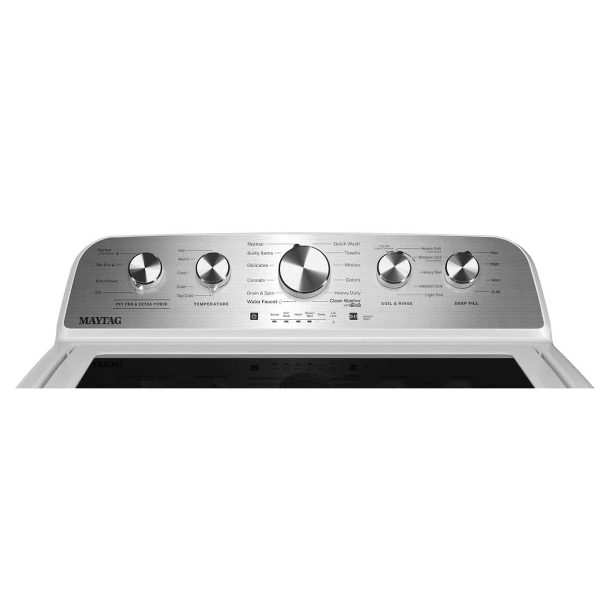 Maytag - 4.7 Cu. Ft. Top Load Washer with Extra Power and Pet Pro Option - White