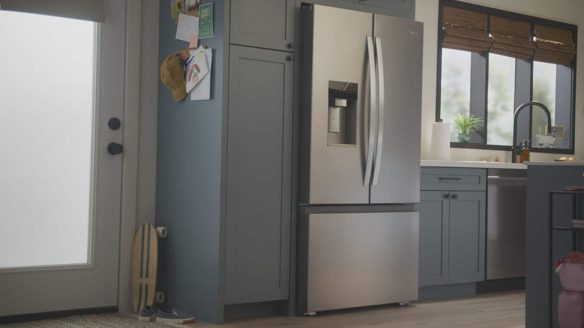 Whirlpool - 36 in. Wide 23 cu. ft. French Door Refrigerator with Dual Ice Makers - Fingerprint-Resistant Stainless Finish