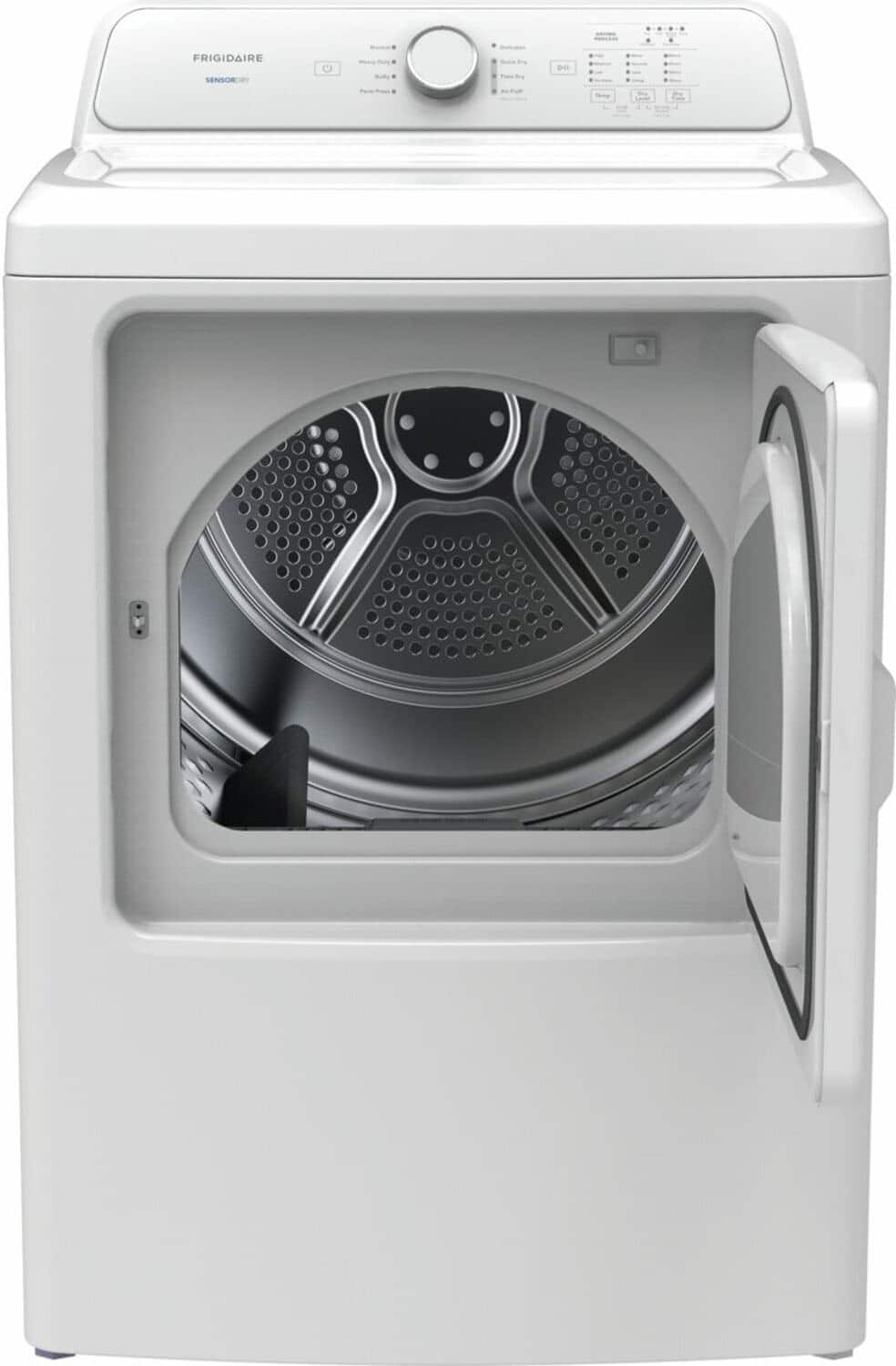 Frigidaire - 7 Cu. Ft. Electric Dryer with 8 Dry Cycles - White