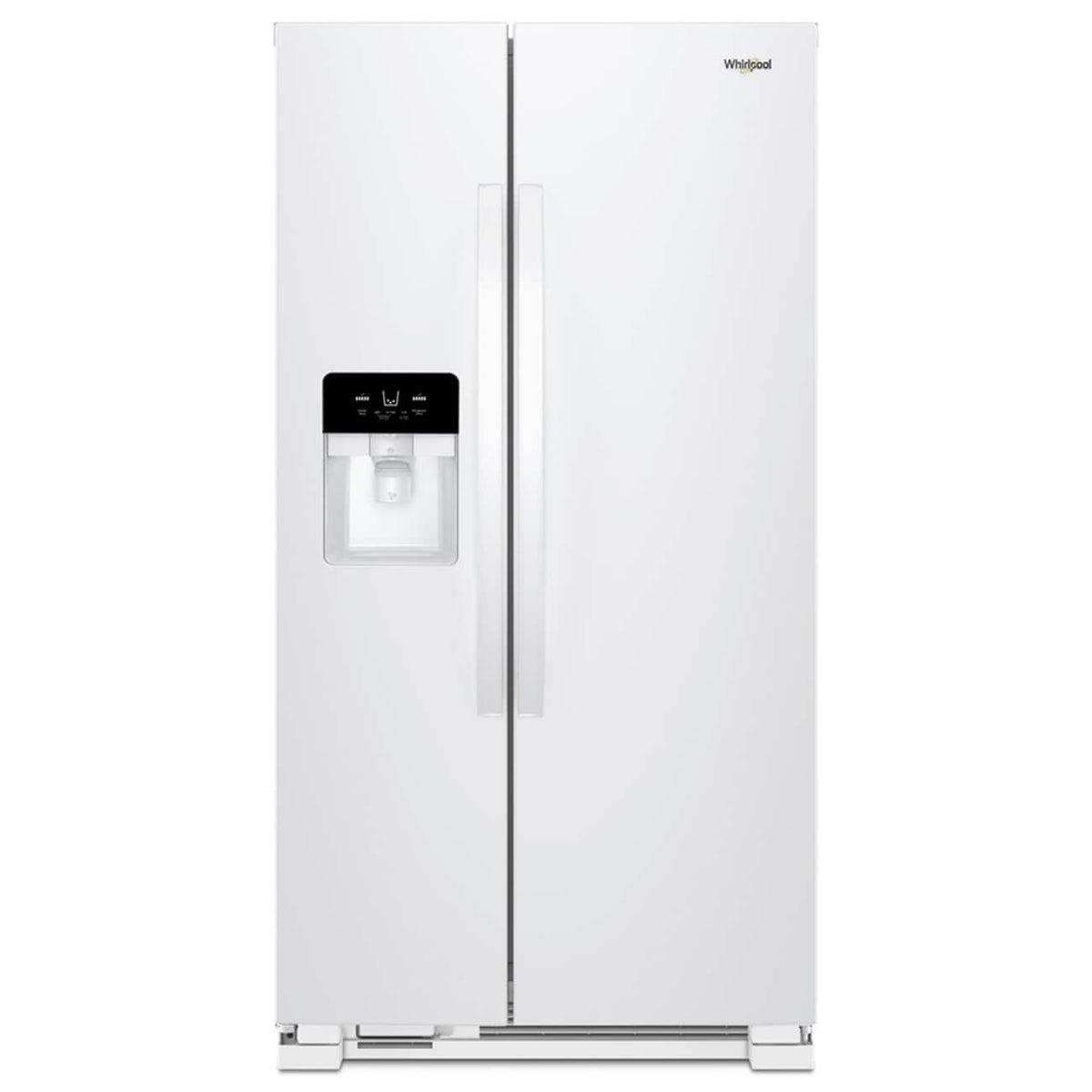 Whirlpool - 36 in. Wide 21 cu. ft. Side-by-Side Refrigerator with LED Interior Lighting - White