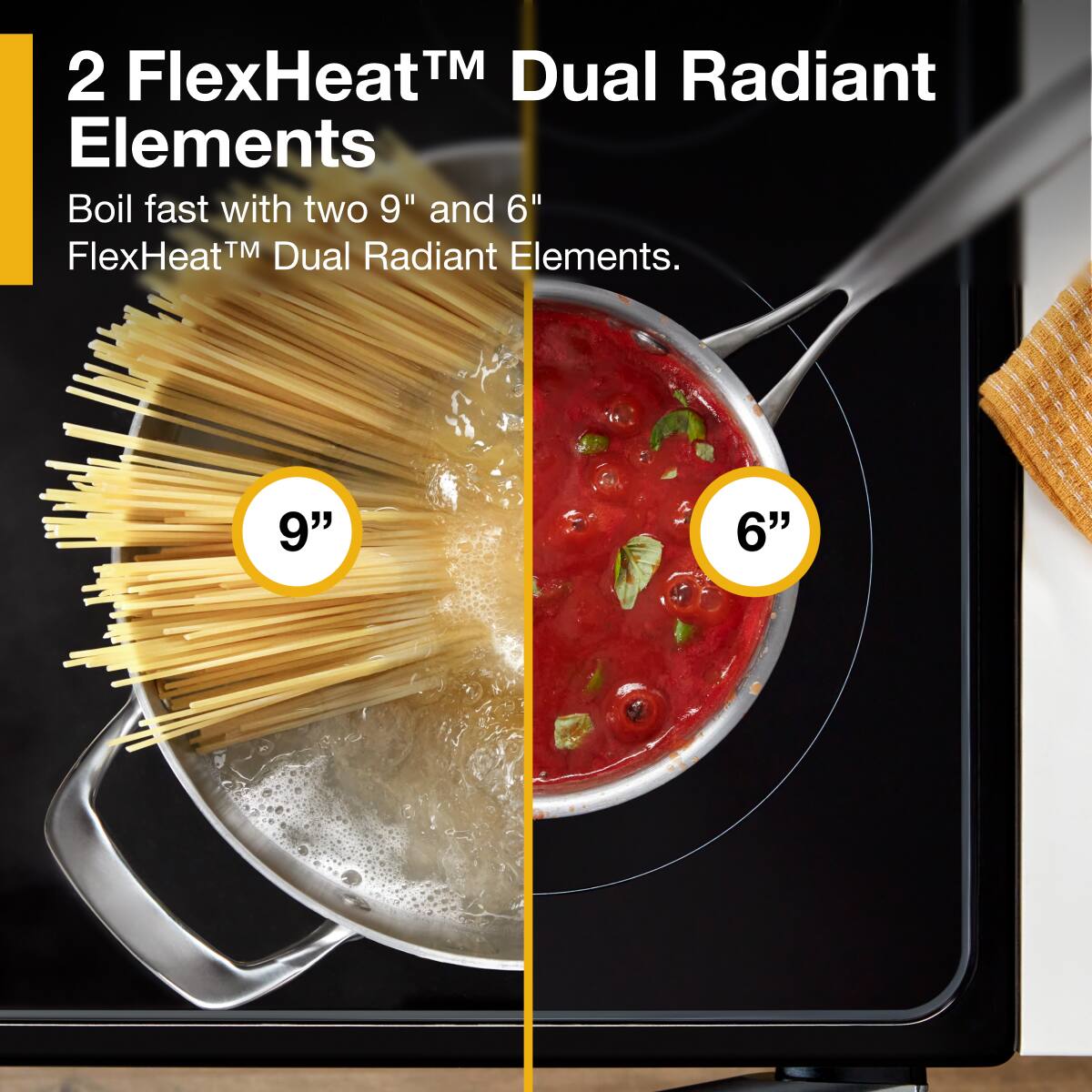 Whirlpool - 30 in. Wide 5 elements 5.3 cu. ft. Freestanding Electric Range with Cooktop Flexibility - Stainless Steel