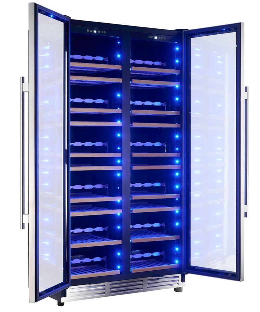Forno Appliances - Vernazza 166-Bottle Dual Zone Wine Cellar - Stainless Steel