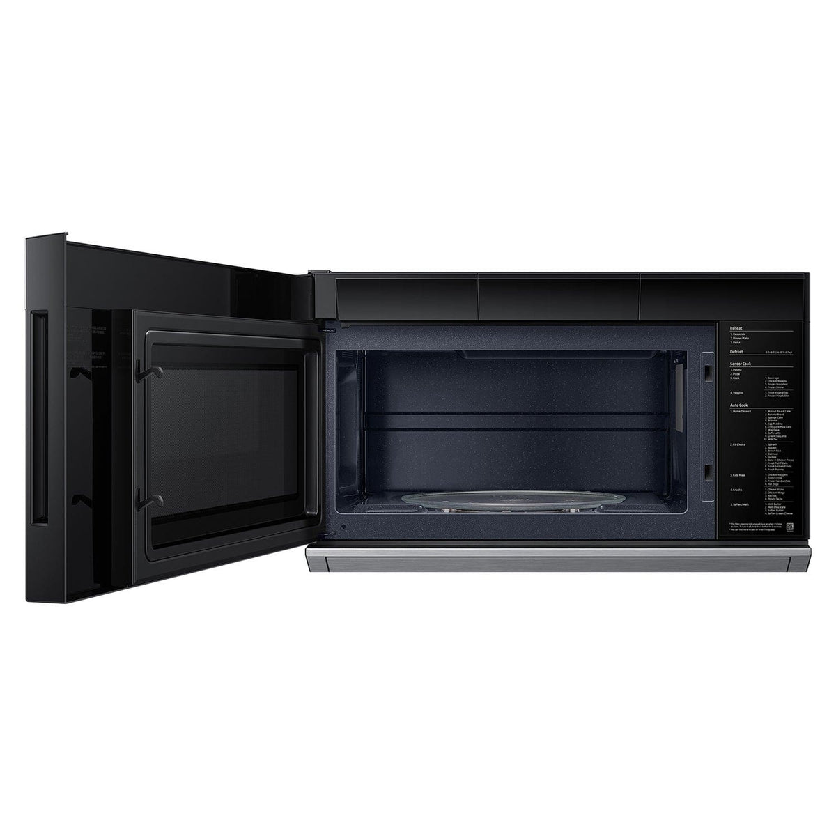 Samsung - 2.1 cu. ft. Smart Over-the-Range Microwave with Dual Vent Technology - Stainless Steel