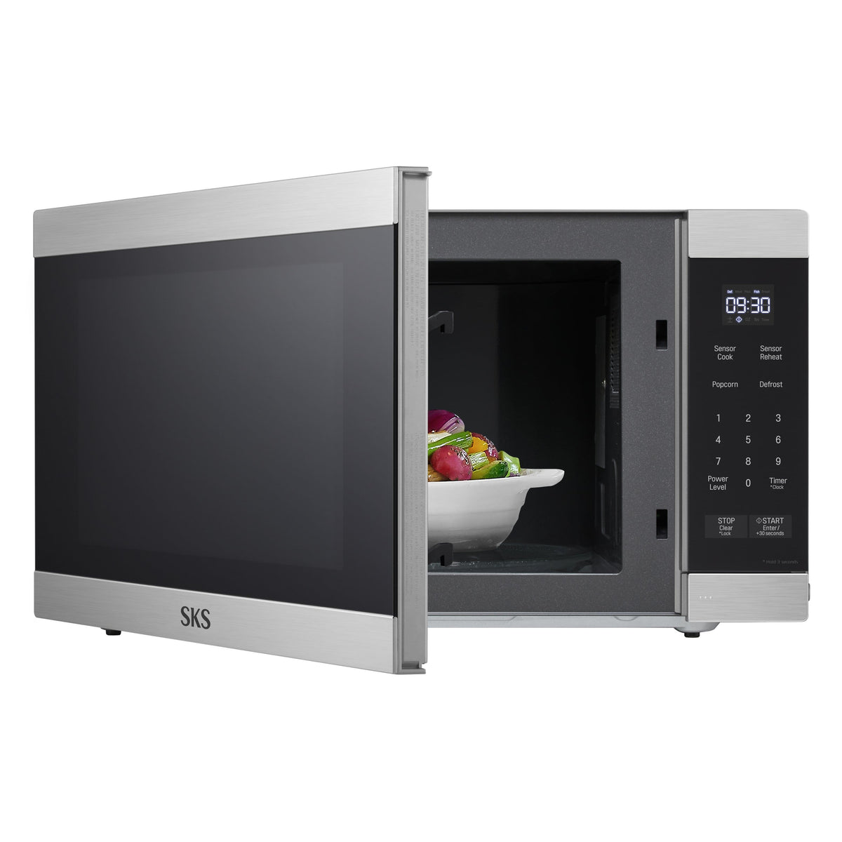 SKS - 2.0 cu ft Countertop Microwave - Stainless Steel