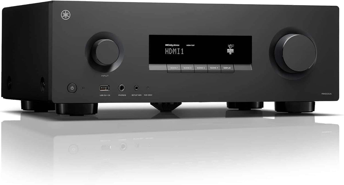 Yamaha - RX500ABL 7.2ch 8K Home Theater AV Receiver with Dolby Atmos (2026) - Black