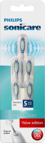Philips Sonicare - Simply Clean Brush Heads (5-Pack) - White