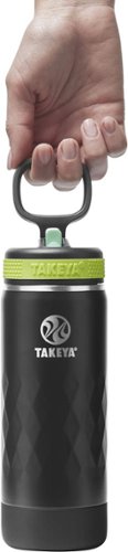 Takeya - Sport 18-oz. Kids Leakproof Water Bottle with Straw Lid - Night Glow