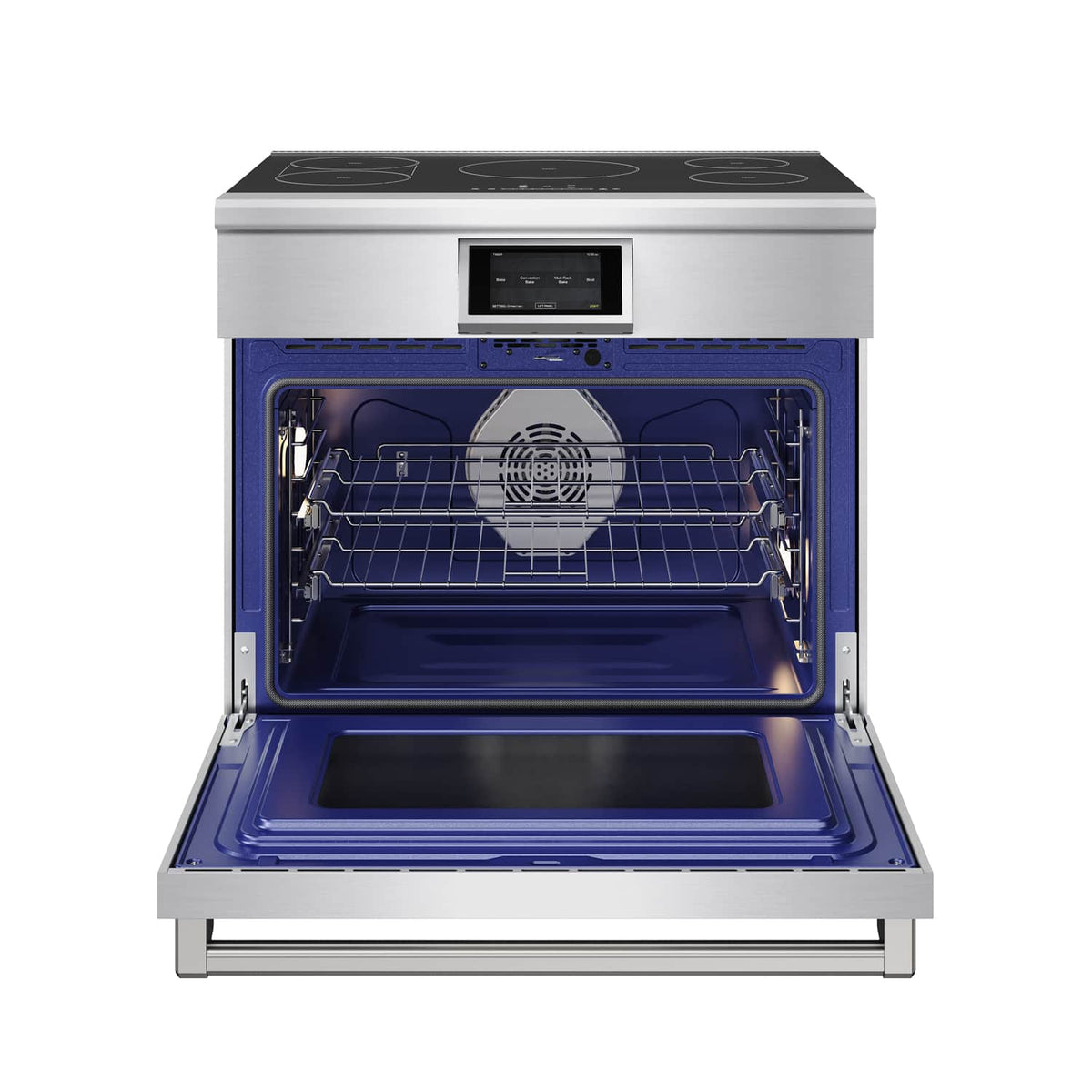 Thor Kitchen - 6 Cu Ft. Freestanding Induction Range with Air Fry - Stainless Steel