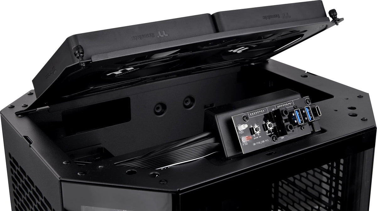 Thermaltake - The Tower 300 Micro ATX PC Case - Black