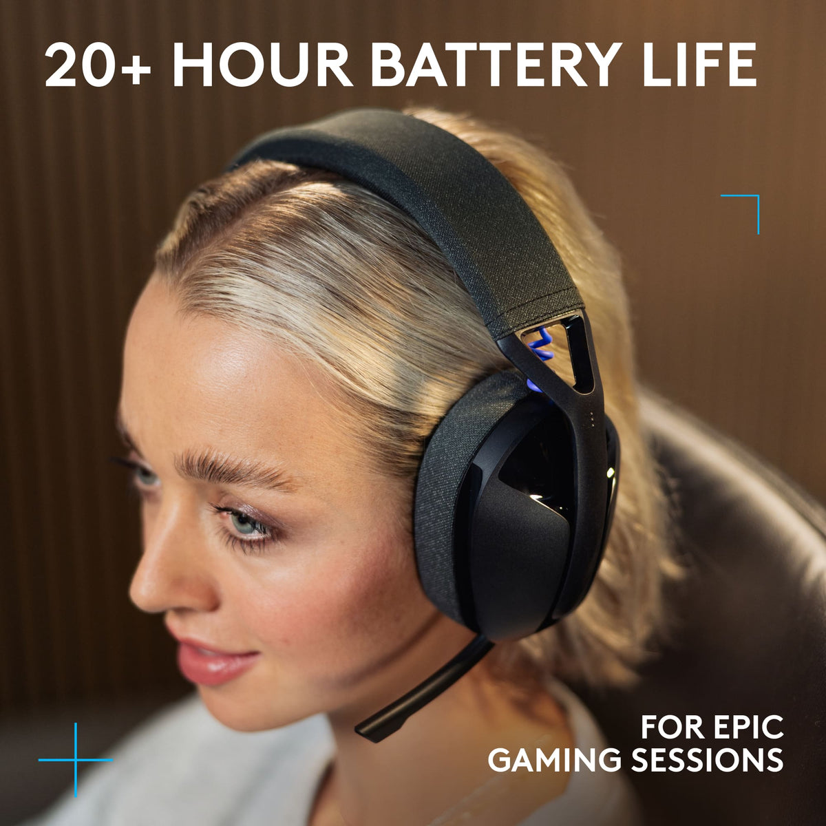 Logitech - G321 LIGHTSPEED Wireless Over-the-EarBluetooth Gaming Headset for Windows, PS4, PS5, Nintendo Switch, Mobile - Black