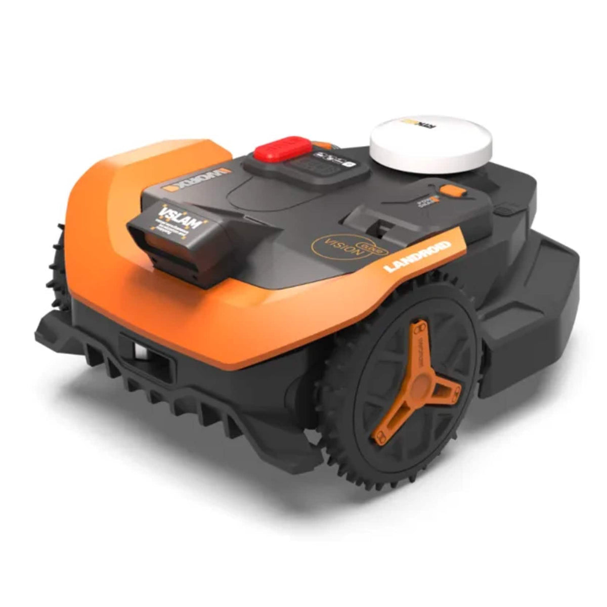 WORX - Landroid Vision 2WD 1/2 Acre Robotic Lawn Mower, AI Obstacle Avoidance Cloud Navigation Auto Mapping App Control WR320.1 - Black