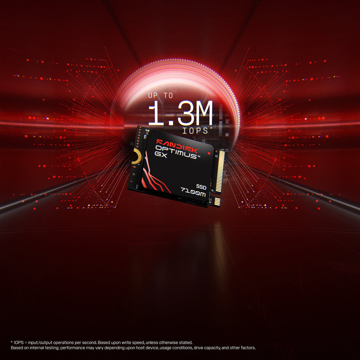 SANDISK - 1TB Optimus GX 7100M PCIe 4.0 x4 M.2 2230 NVMe SSD