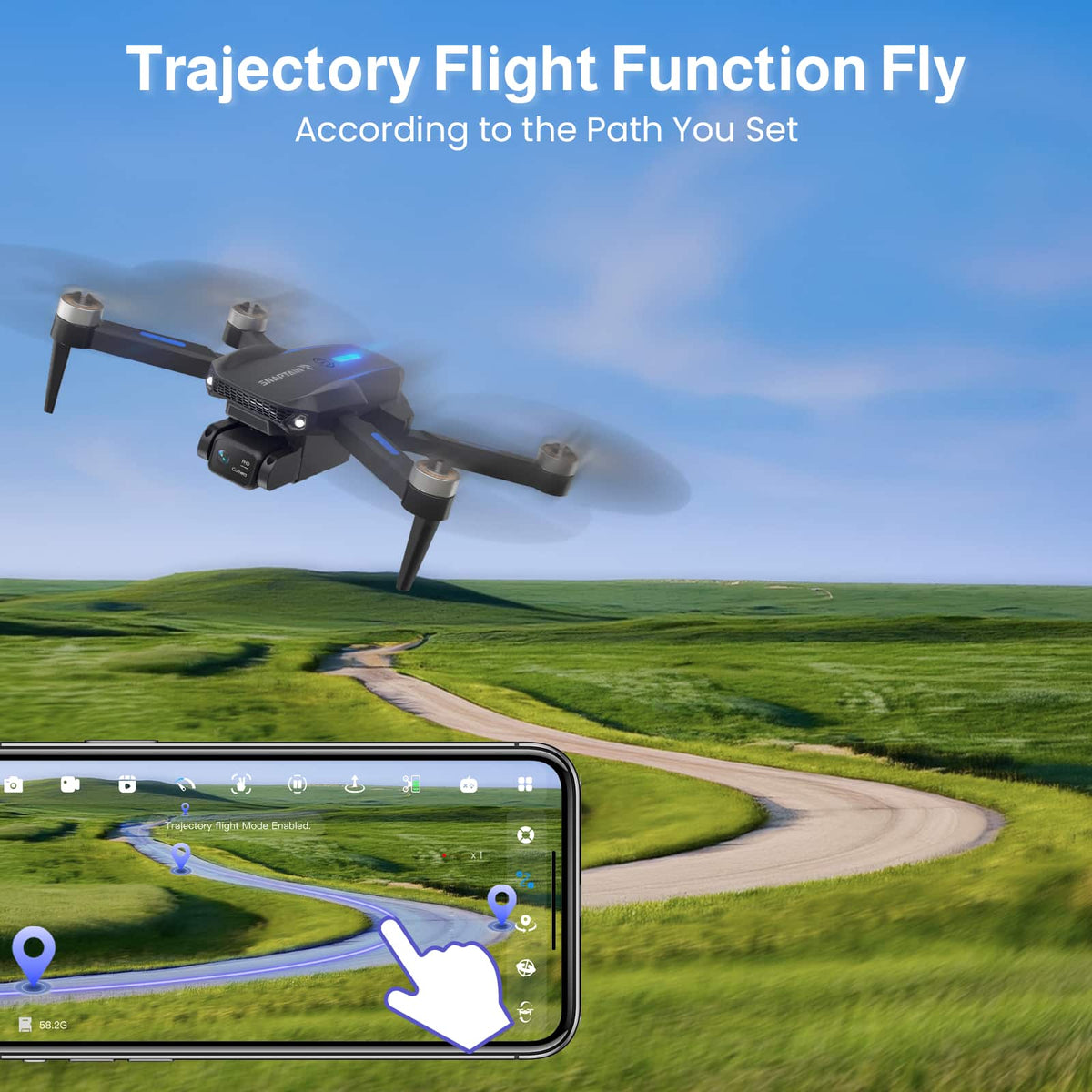 Snaptain - S5C Elite 1080p Drone with Remote Controller - Black
