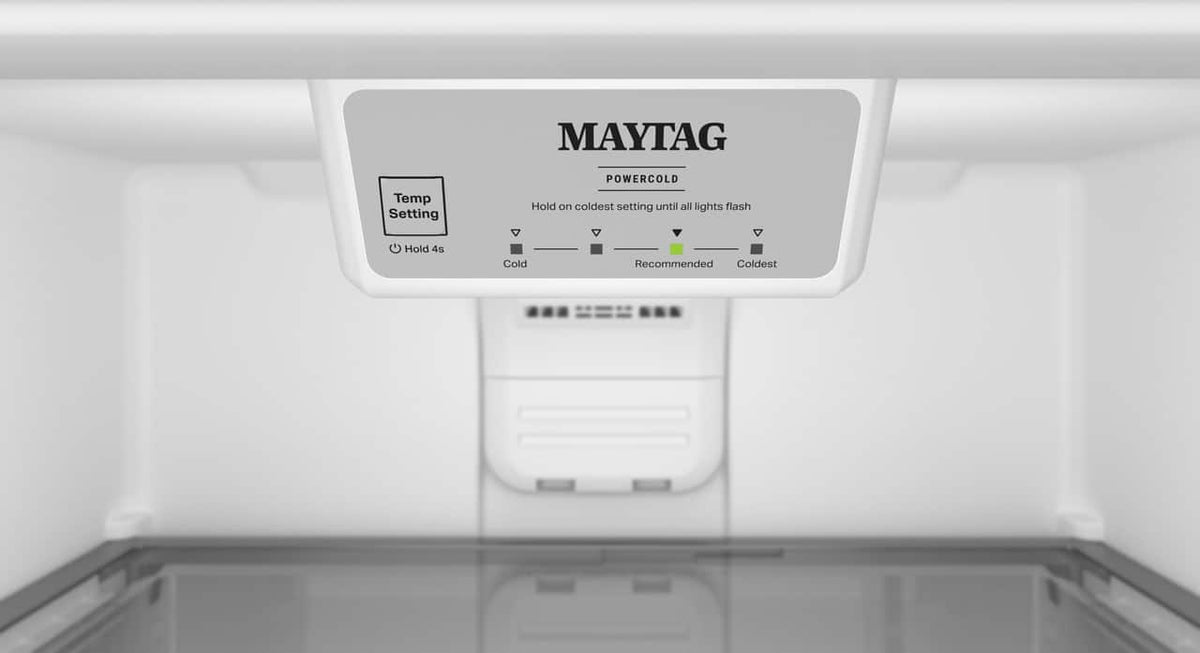 Maytag - 30 in. Wide 19 cu. ft. Top-Freezer Refrigerator with Garage Mode - Fingerprint-Resistant Stainless Finish