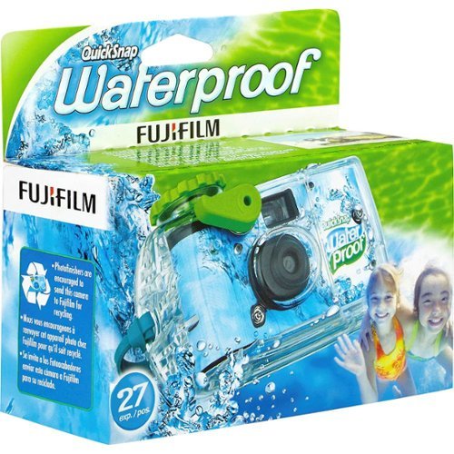 Fujifilm - QuickSnap Disposable Waterproof Film Camera - Blue