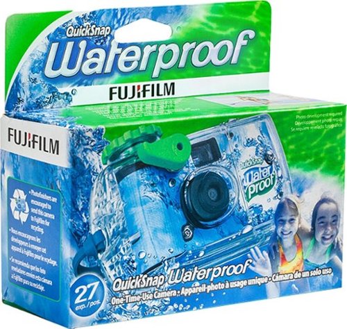 Fujifilm - QuickSnap Disposable Waterproof Film Camera - Blue