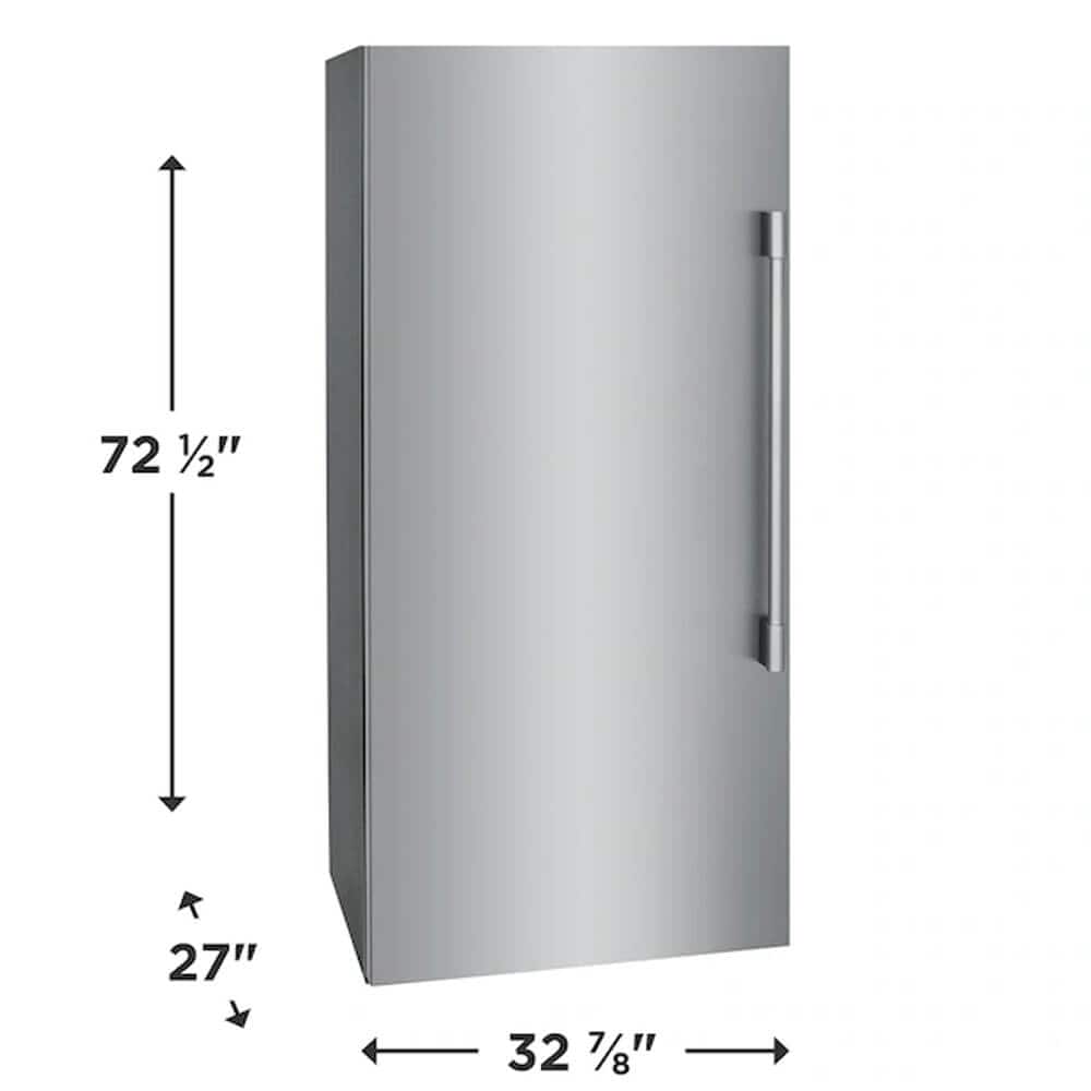 Frigidaire - Professional PRDF1922AF 19 Cu. Ft. Stainless Single-Door Freezer - Stainless Steel