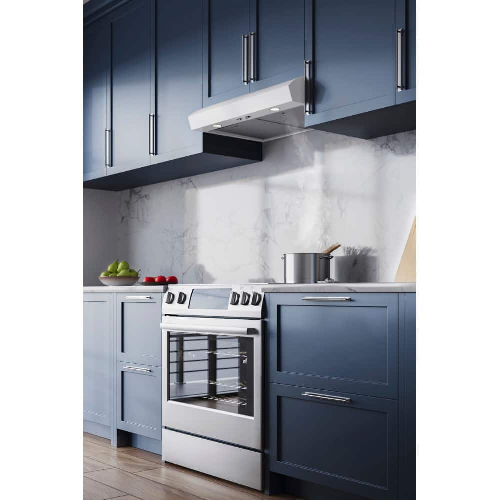Broan - 30 inches - Convertible - Under cabinet Range Hood - White